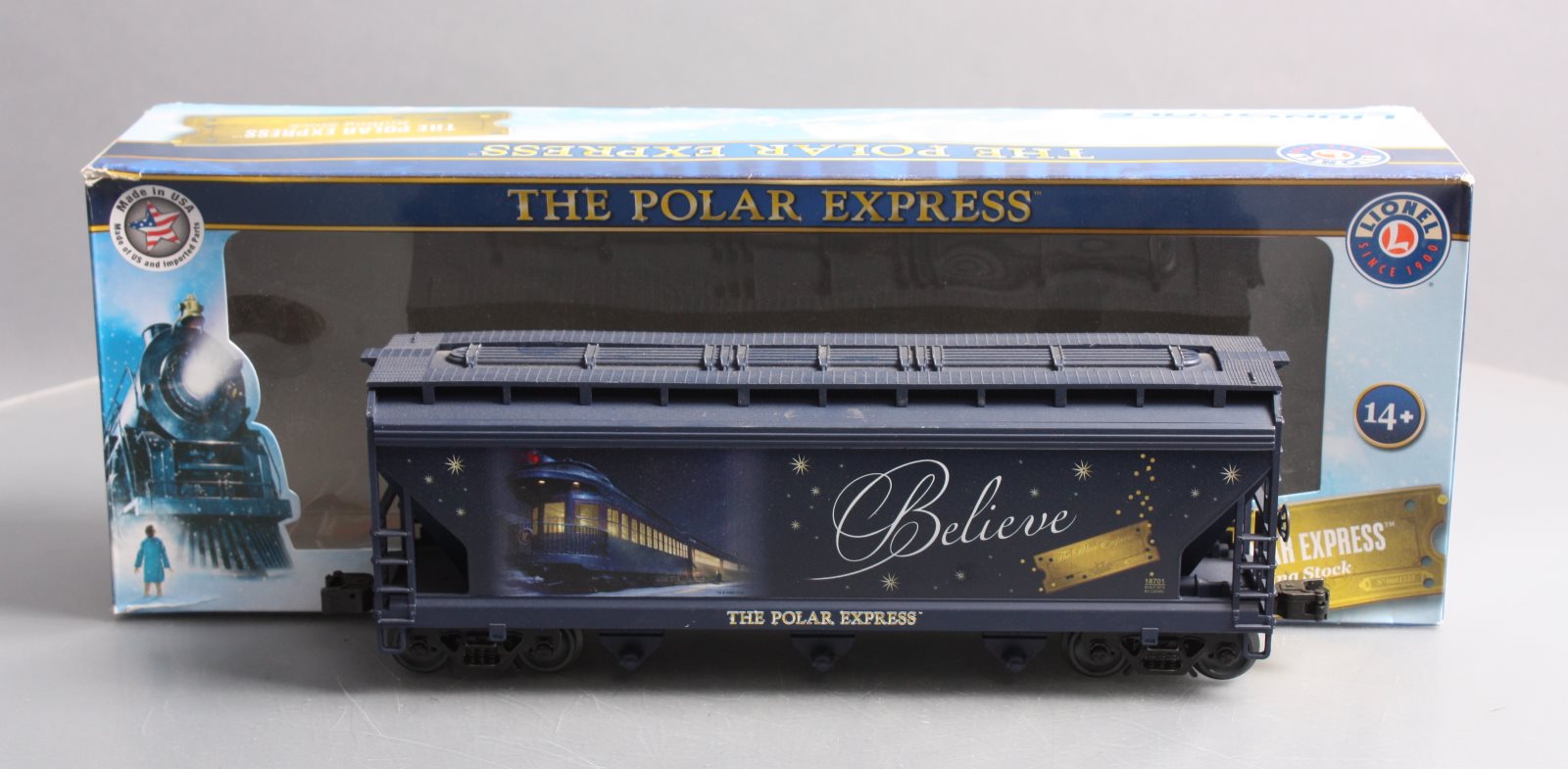 Lionel 318701 O Gauge The Polar Express LioneScale 3-Bay Hopper LN/Box