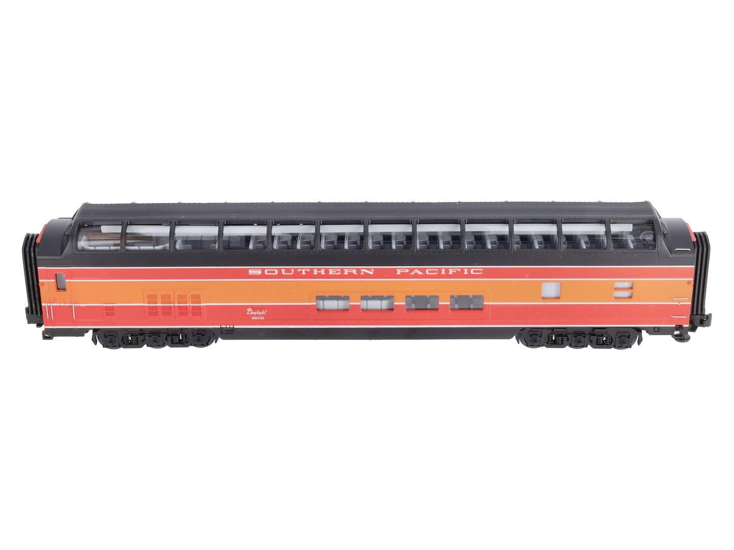 MTH 20-6719 O Gauge Southern Pacific Daylight 70' ABS Full Length Vista Dome EX/Box