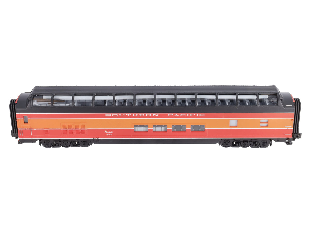 MTH 20-6719 O Gauge Southern Pacific Daylight 70' ABS Full Length Vista Dome LN/Box