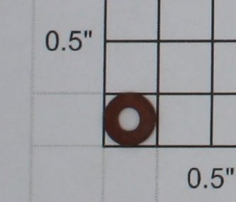 Lionel 2026-120 1/4" Red Armature Fiber Washer