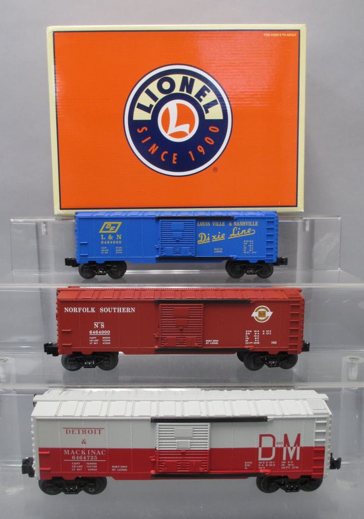Lionel 6-39253 O Gauge 6464 Archive Boxcars (Set of 3) NIB