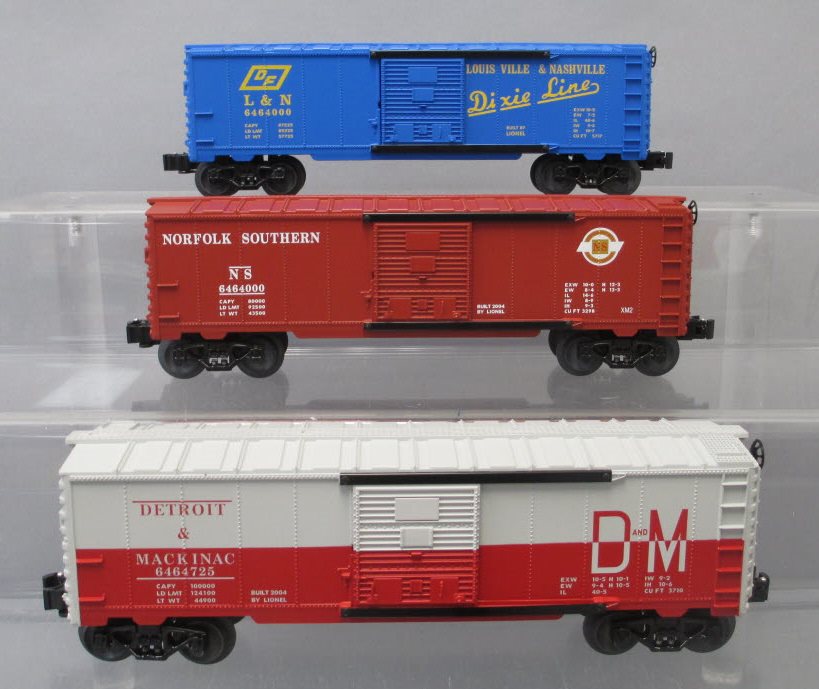 Lionel 6-39253 O Gauge 6464 Archive Boxcars (Set of 3) NIB