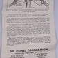 Lionel 350-01 How to Use 1045C Track Contactor-Instruction Sheet
