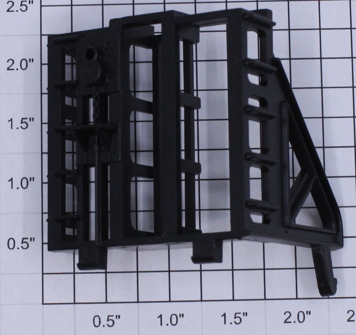 Lionel 6348-25 O Gauge Black Flatcar Bulkhead End without Brake Wheel