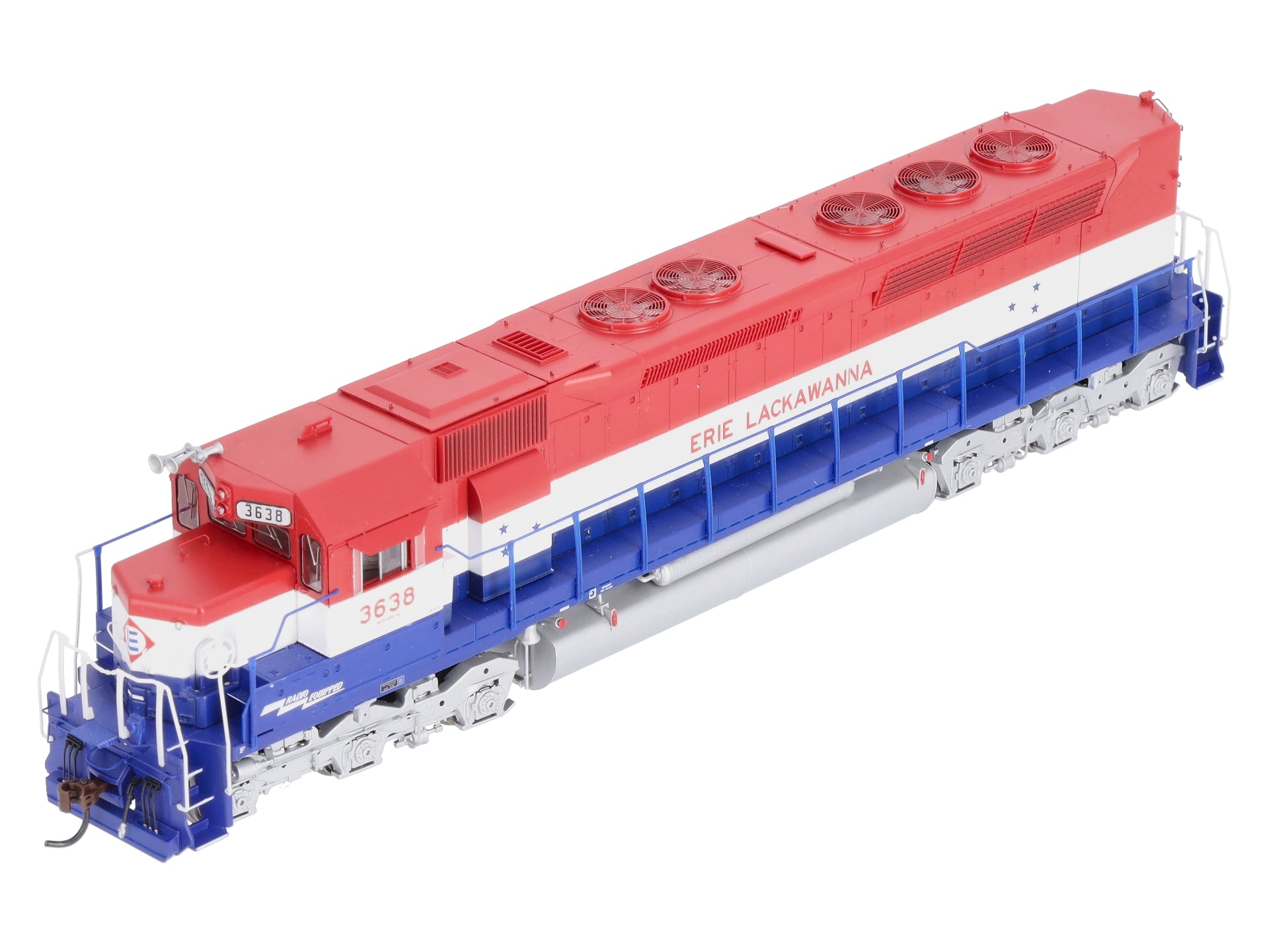Athearn G63550 HO Erie Lackawanna Diesel Locomotive #3638 – Trainz