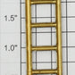 Lionel 400E-82 Brass 6-Rung Tender Ladder