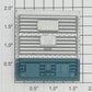 Lionel 36760-12 Silver and Teal 5-Panel Boxcar Door-No Door Guides