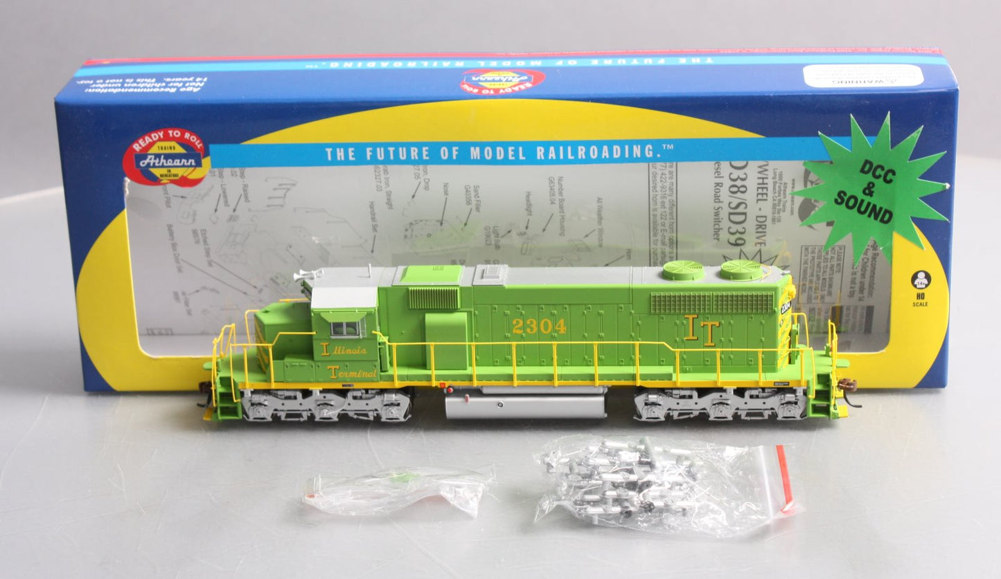 Athearn 98880 HO Illinois Terminal SD39 with DCC & Sound Ready to Run #2304