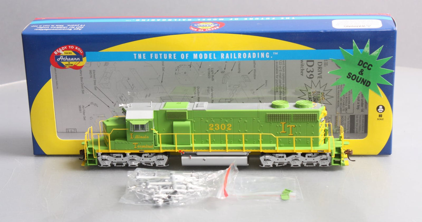 Athearn 98878 HO Scale Illinois Terminal SD39 Diesel Locomotive #2302