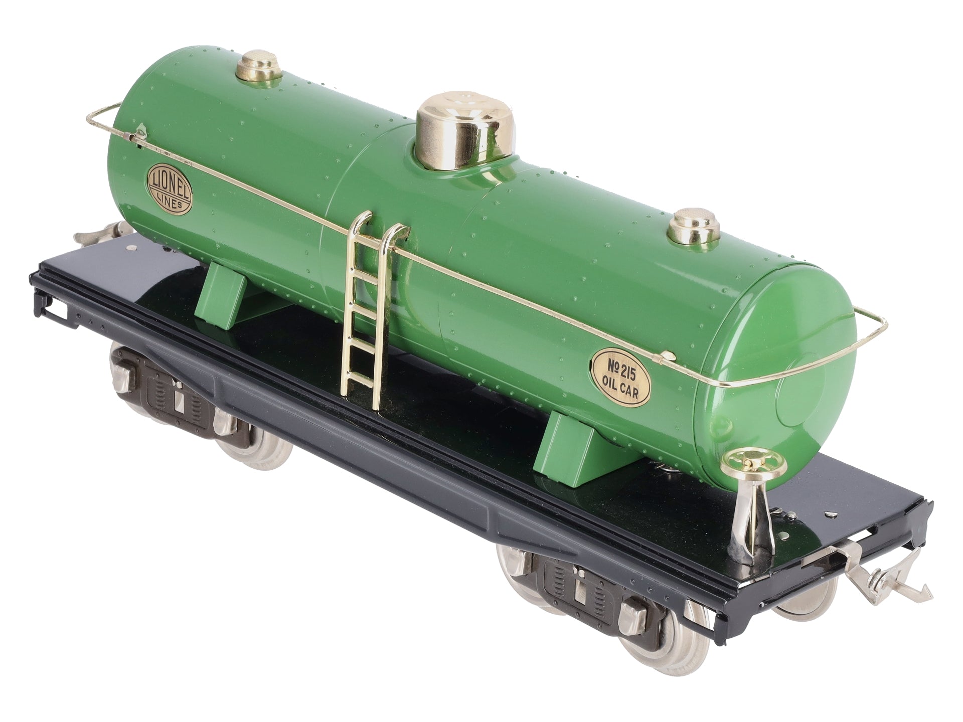 MTH 11-30010 Lionel Corporation Tinplate Green/Brass Oil Car #215