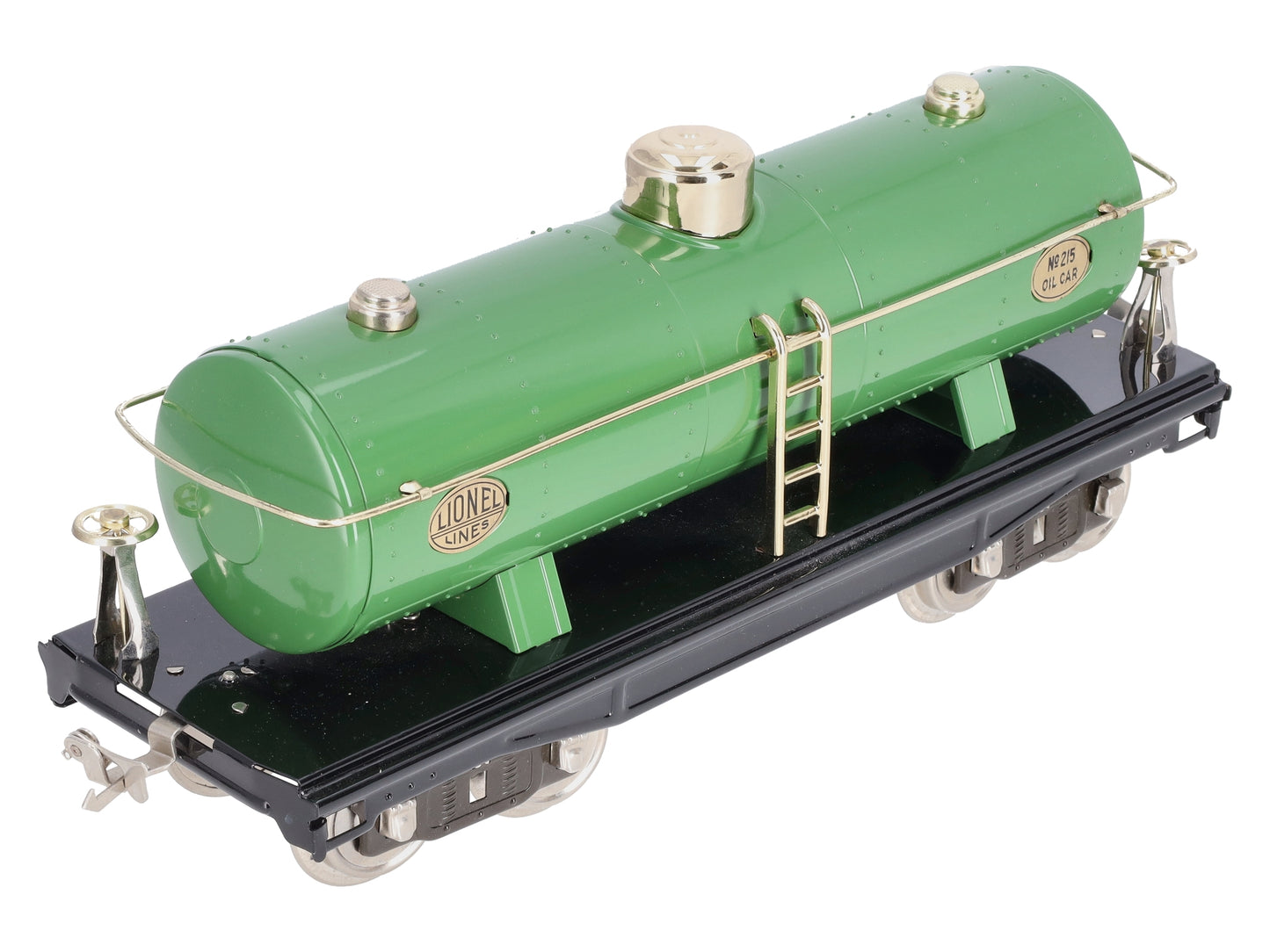 MTH 11-30010 Lionel Corporation Tinplate Green/Brass Oil Car #215