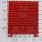 Lionel 9700-12 Red 5-Panel Boxcar Door with Door Guides