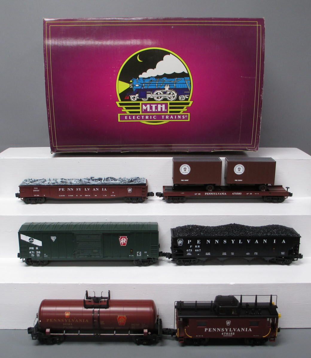 MTH 20-90003 O Pennsylvania Premier Freight Car Set (Set of 6) NIB