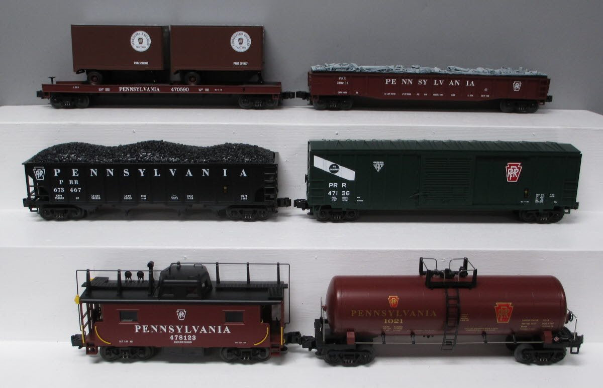 MTH 20-90003 O Pennsylvania Premier Freight Car Set (Set of 6) NIB