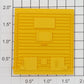 Lionel 9203-12 Yellow 5-Panel Boxcar Door without Door Guides