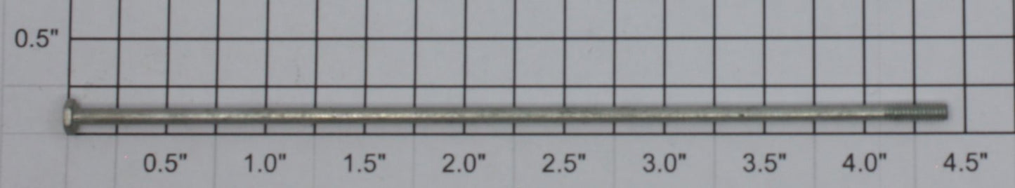 Lionel 282-124 #4-48 x 4.5" Gantry Crane Base Support Rod Hex Head Screw