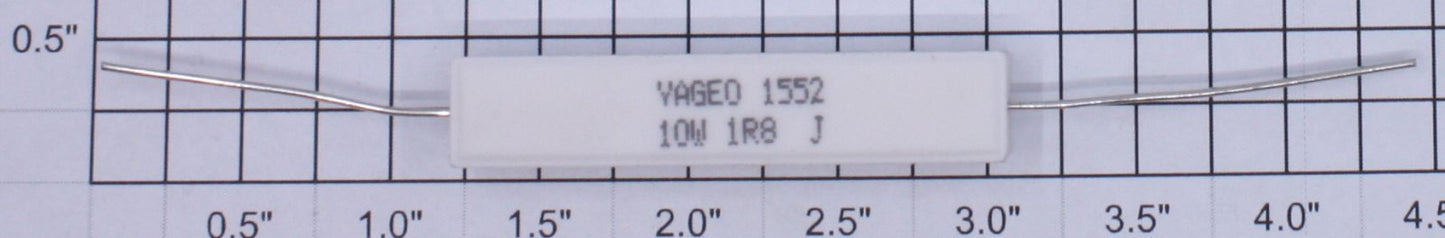 Lionel 344-4539 Circuit Breaker YAGEO #1552 10W 1.8 OHM 5% AUX