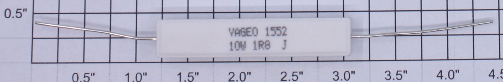 Lionel 344-4539 Circuit Breaker YAGEO #1552 10W 1.8 OHM 5% AUX