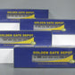 Golden Gate Depot Set 3 O PRR Congressional Aluminum Passenger 2-Rail (Set of 4) MT/Box
