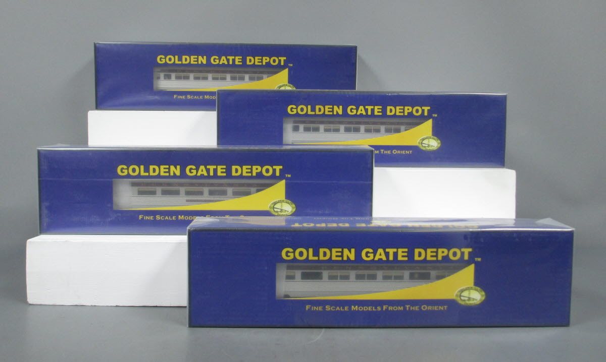 Golden Gate Depot Set 3 O PRR Congressional Aluminum Passenger 2-Rail (Set of 4) MT/Box