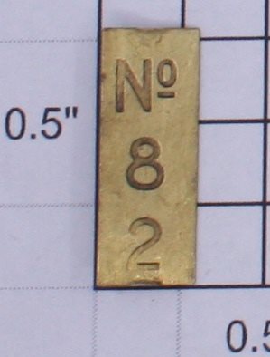 Lionel 82-30 Brass Nameplate