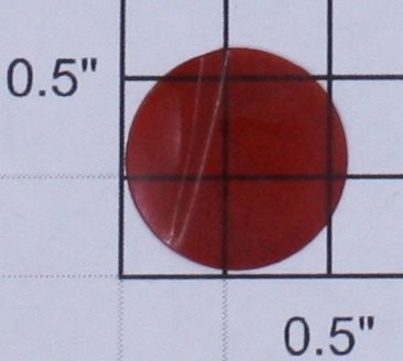 Lionel 99-33 9/16" Dark Red Round Signal Lens Disk