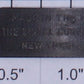 Lionel 671-158 O Gauge Steam Locomotive Collector Nameplate with Lionel Printing