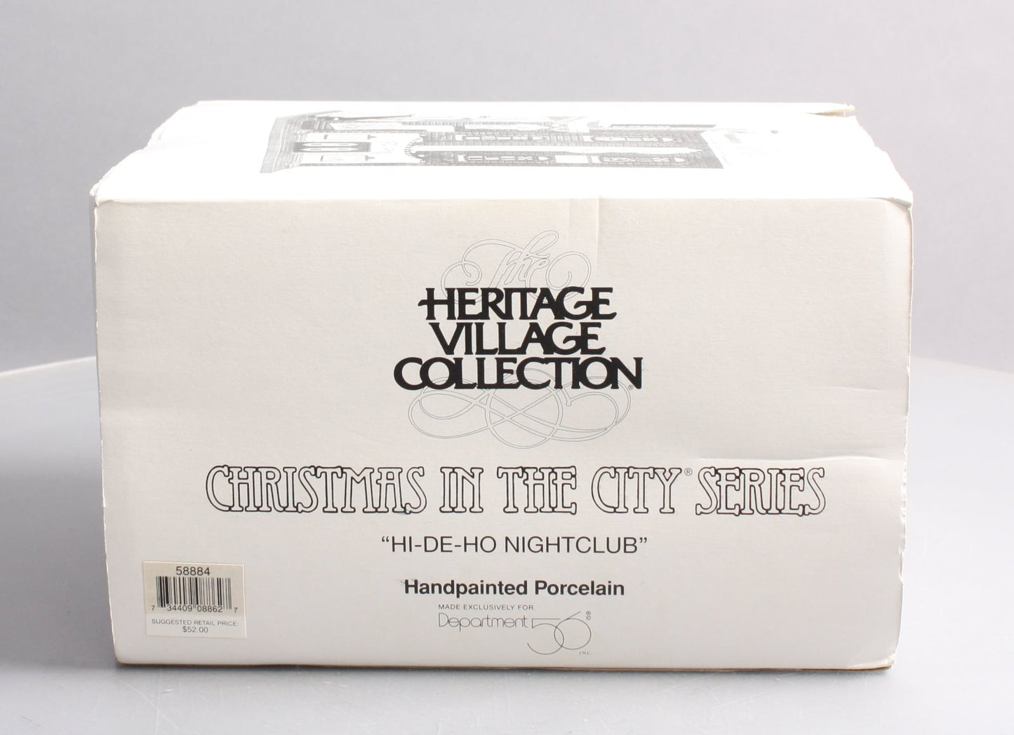 Dept 56 58884 Heritage Village " HI-DE-HO Nightclub" Porcelain Lighted Building LN/Box