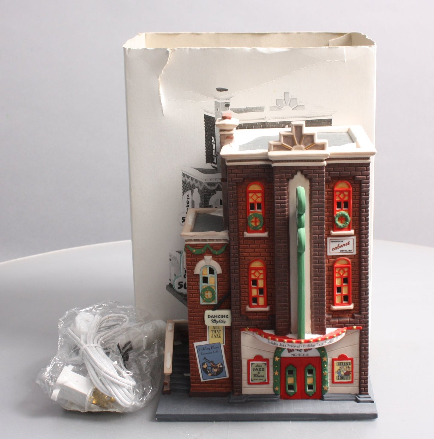 Dept 56 58884 Heritage Village " HI-DE-HO Nightclub" Porcelain Lighted Building LN/Box