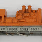 Lionel 6520-02 Car Frame w/ Trucks, Generator, Light Bracket, Broken Brake Stand