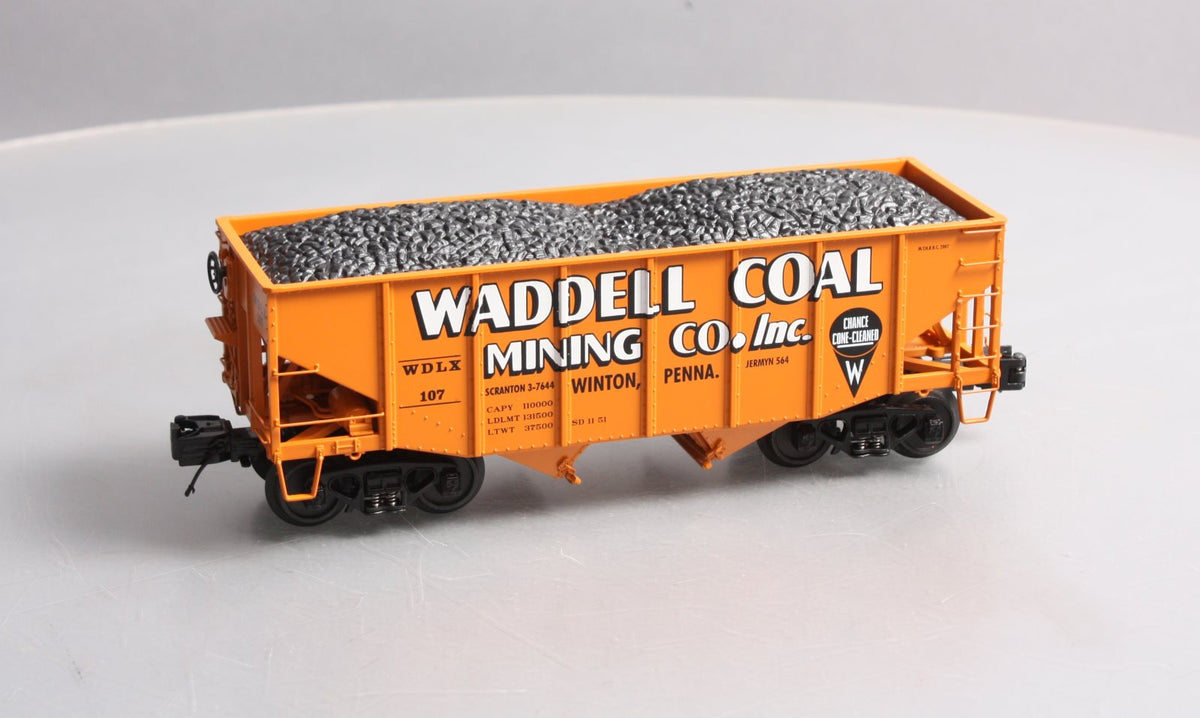 MTH 20-97200 O Waddell Coal MTHRRC 2007 Fish Belly Hopper Car w/Load #107 EX