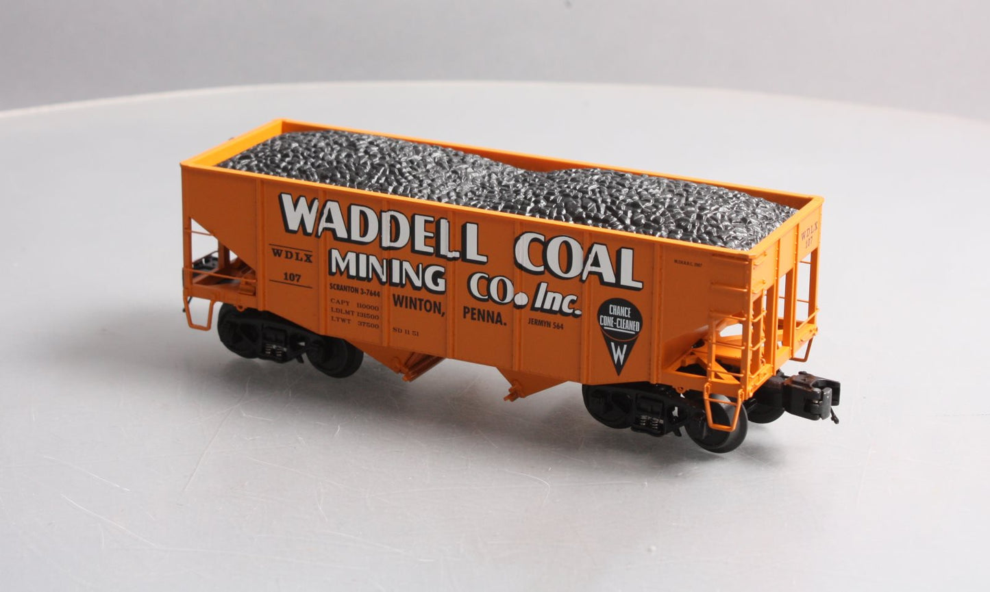 MTH 20-97200 O Waddell Coal MTHRRC 2007 Fish Belly Hopper Car w/Load #107 LN/Box