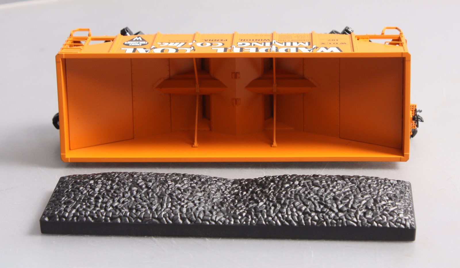 MTH 20-97200 O Waddell Coal MTHRRC 2007 Fish Belly Hopper Car w/Load #107 LN/Box
