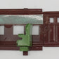 Lionel 418-207 Maroon Interior Wall with Door and Green Seats