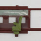 Lionel 418-205 Maroon Interior Wall With Seats, No Door