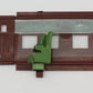 Lionel 418-205 Maroon Interior Wall with Green Seats-Missing a Seat