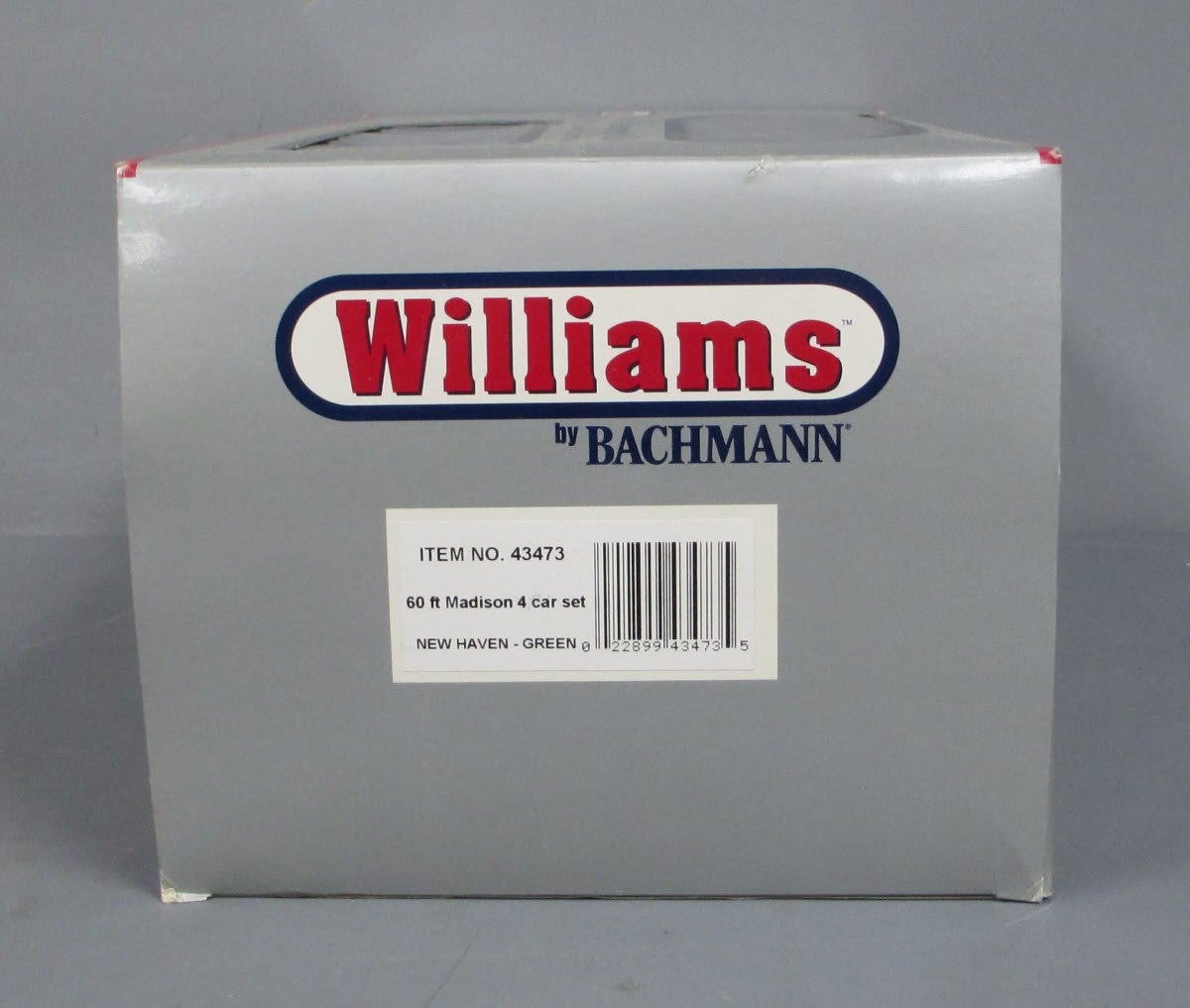 Williams 43473 New Haven 60 Ft. Madison Passenger Car Car (Pack of 4) LN/Box