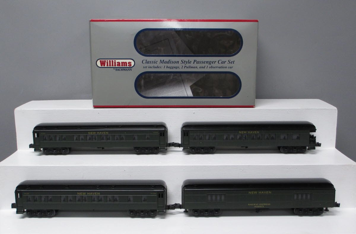 Williams 43473 New Haven 60 Ft. Madison Passenger Car Car (Pack of 4) LN/Box