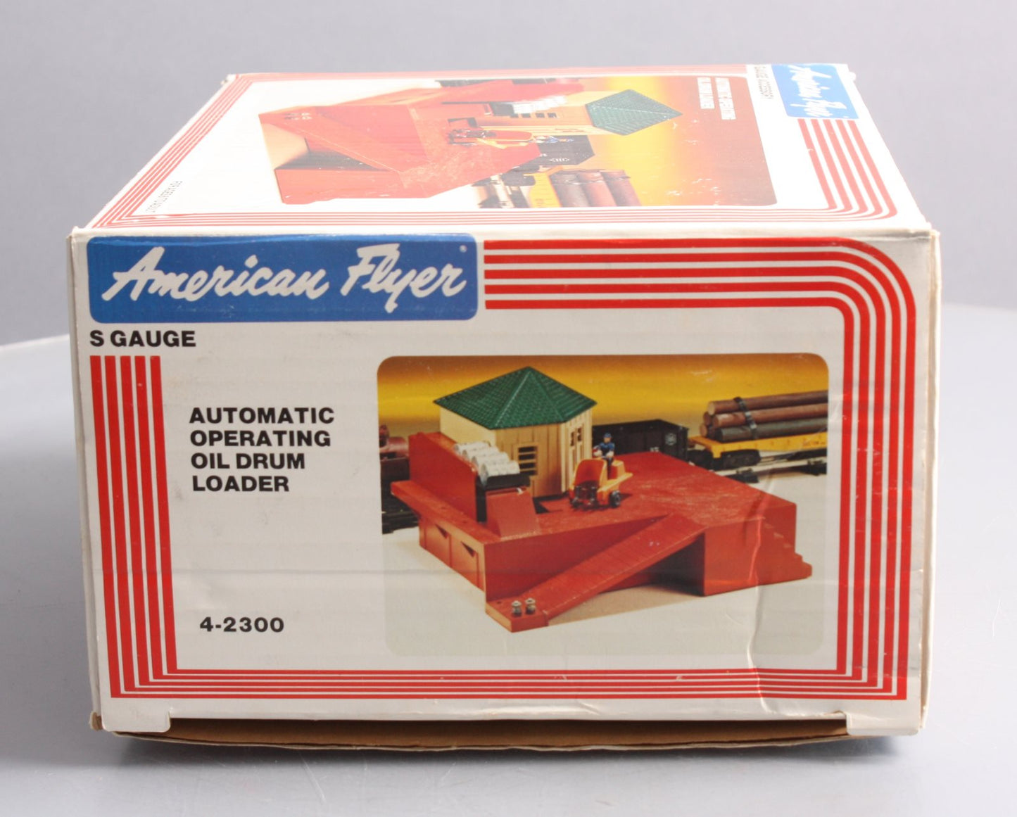 American Flyer 4-2300 S Scale Operating Oil Drum Loader LN/Box