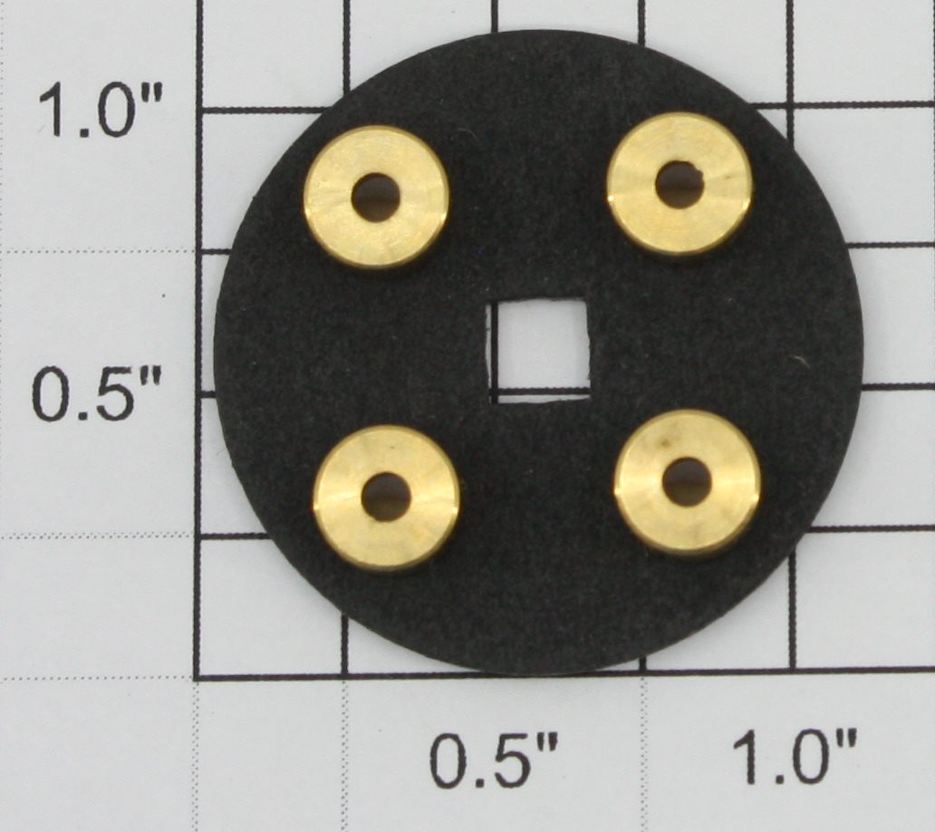 Lionel CON-3 Black Contact Fiber Plate with Brass Sockets - No Screws
