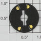 Lionel CON-5 Wafer Switch Black Fiber Contact Plate