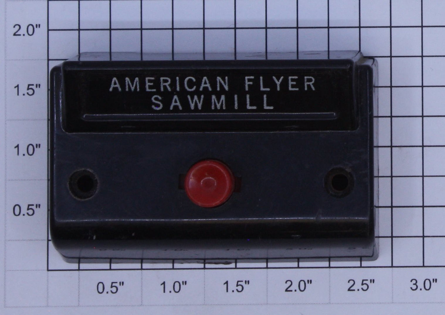 American Flyer XA14A964-N S Gauge Sawmill Control Button with Fahnestock Clips
