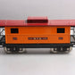 MTH 10-2043 Std. Gauge MTH Lines Orange & Maroon w/Brass 200 Series Caboose