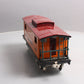 MTH 10-2043 Std. Gauge MTH Lines Orange & Maroon w/Brass 200 Series Caboose