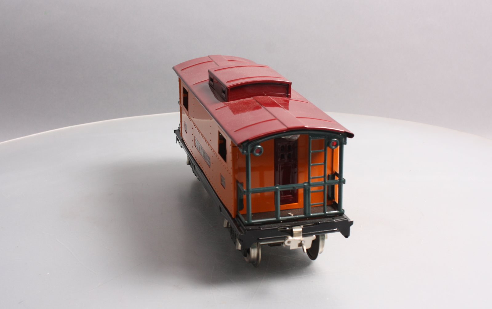 MTH 10-2043 Std. Gauge MTH Lines Orange & Maroon w/Brass 200 Series Caboose