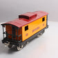 MTH 10-2043 Std. Gauge MTH Lines Orange & Maroon w/Brass 200 Series Caboose