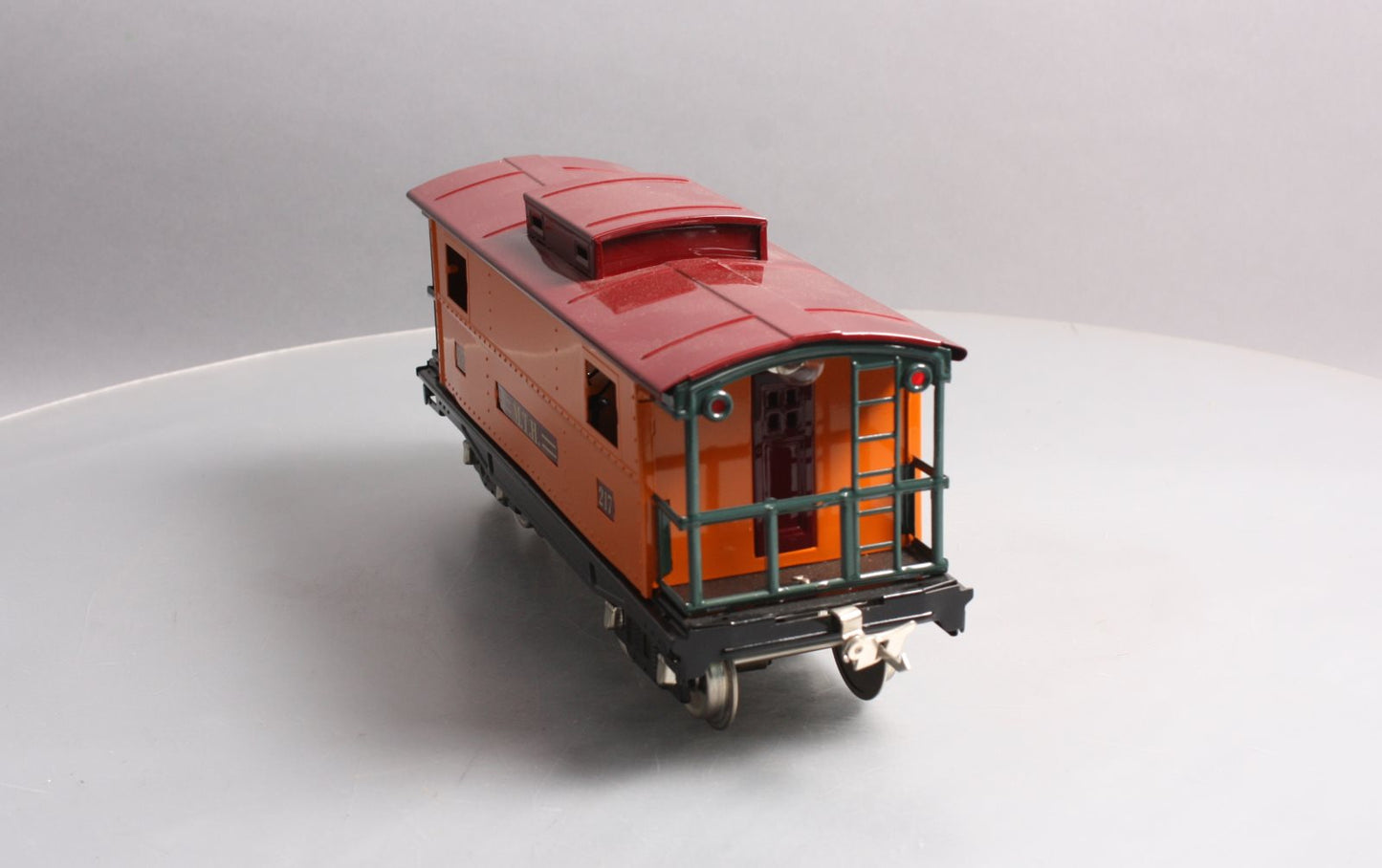 MTH 10-2043 Std. Gauge MTH Lines Orange & Maroon w/Brass 200 Series Caboose