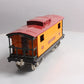 MTH 10-2043 Std. Gauge MTH Lines Orange & Maroon w/Brass 200 Series Caboose
