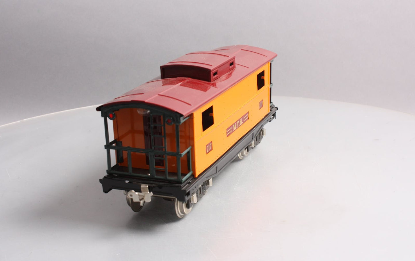 MTH 10-2043 Std. Gauge MTH Lines Orange & Maroon w/Brass 200 Series Caboose