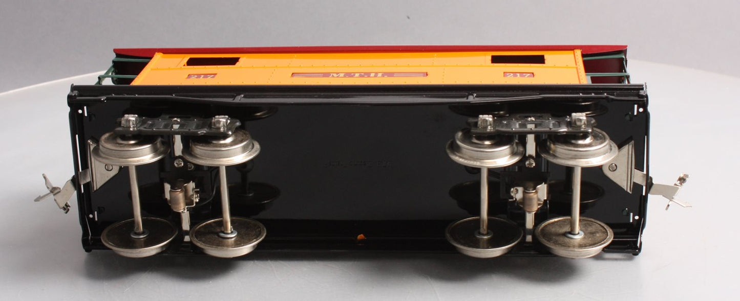 MTH 10-2043 Std. Gauge MTH Lines Orange & Maroon w/Brass 200 Series Caboose